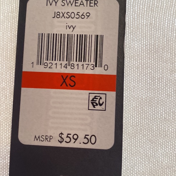 •TOMMY HILFIGER • WHITE V NECK SWEATER XS LONG SLEEVE - Picture 4 of 6